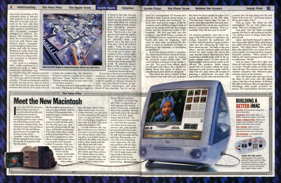 Steve Jobs, Apple e Pixar na TIME em 1999