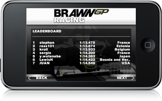 Brawn GP Racing no iPhone