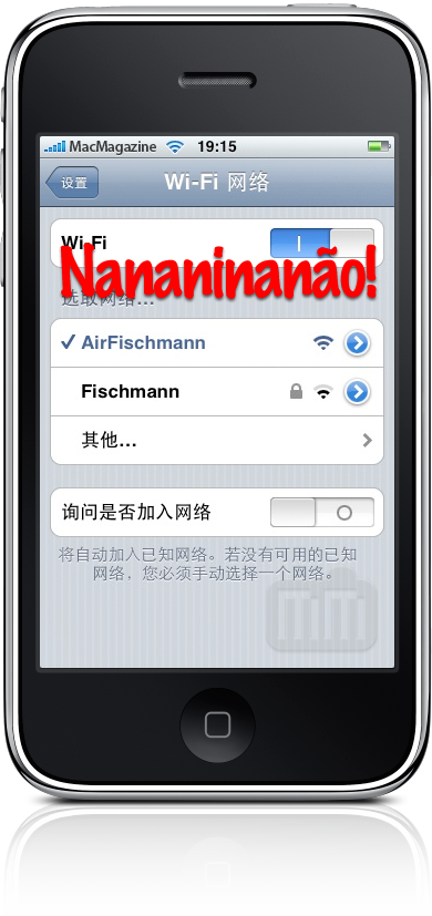 iPhone com Wi-Fi na China