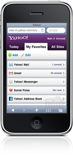 Novo Yahoo no iPhone