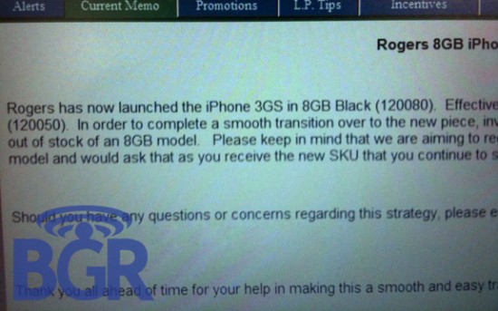 iPhone 3GS de 8GB?