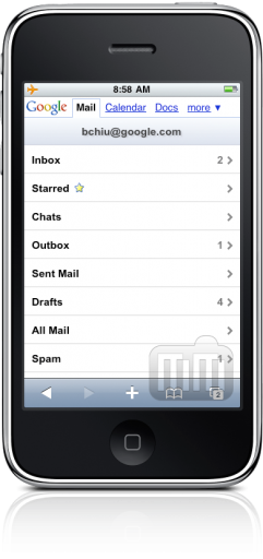 Outbox no Gmail for mobile no iPhone