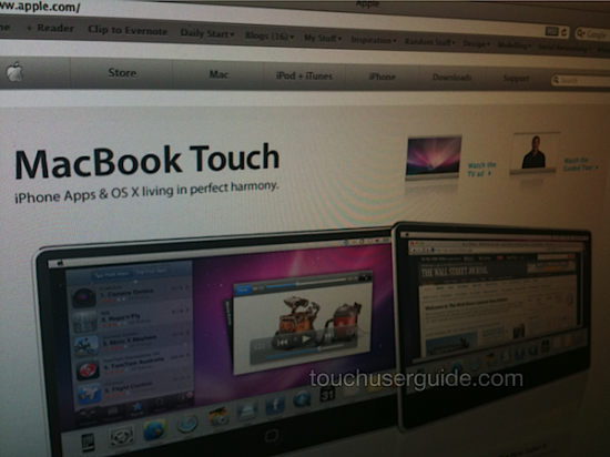 MacBook Touch no Apple.com