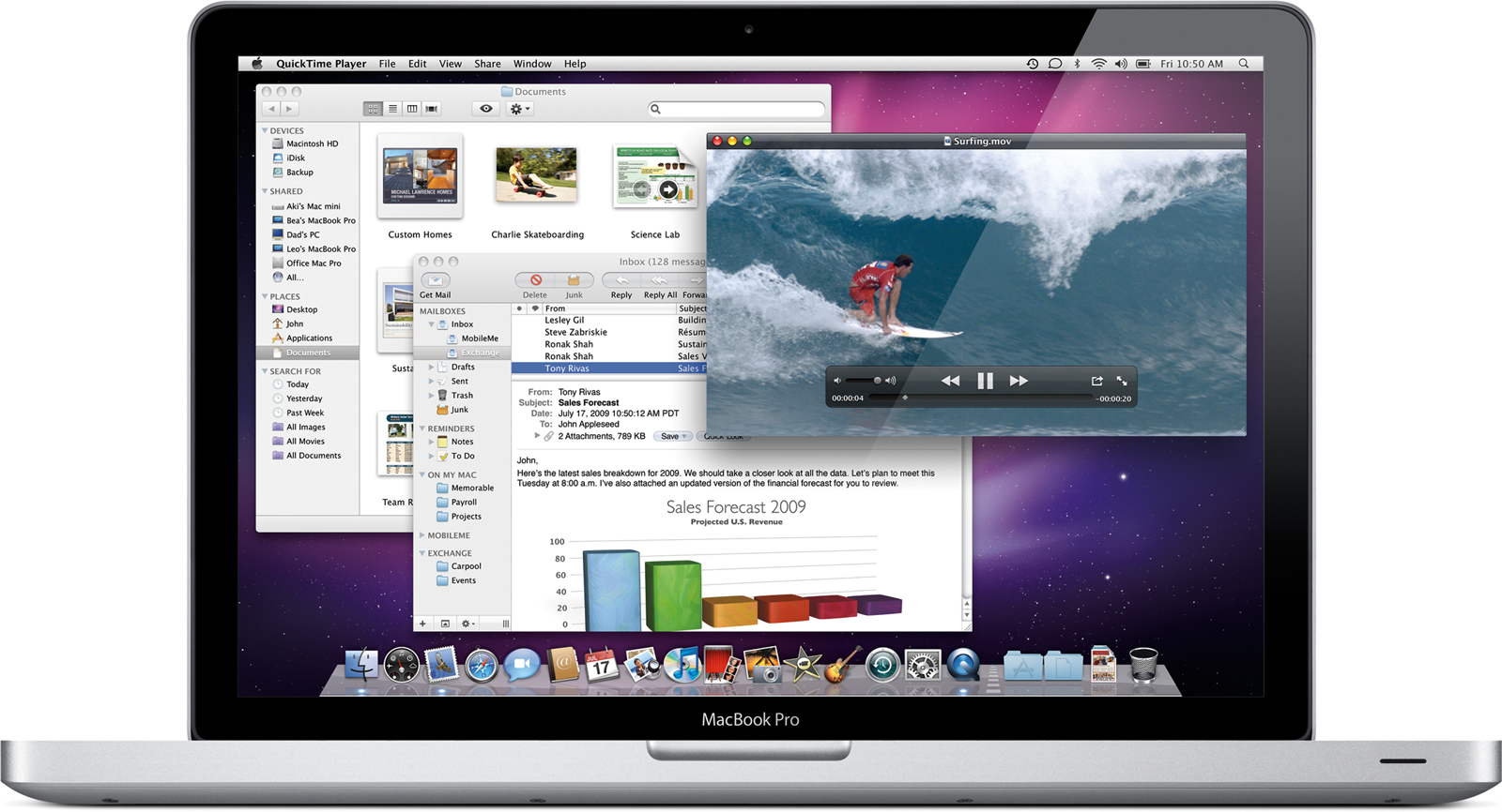 Mac OS X 10.6 Snow Leopard num MacBook Pro