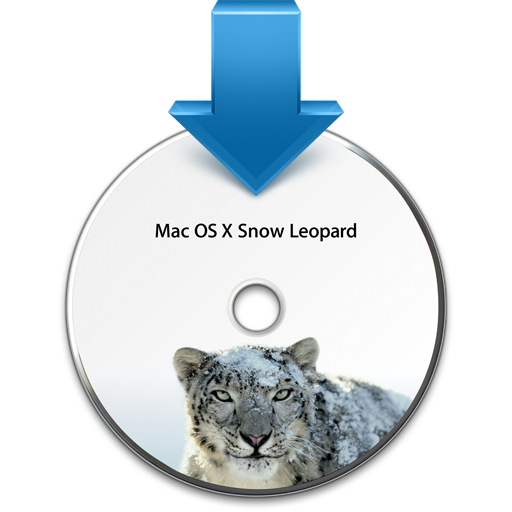 Ícone de instalação do Mac OS X 10.6 Snow Leopard