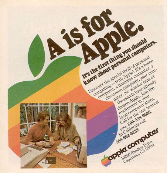 Evolução de propagandas da Apple