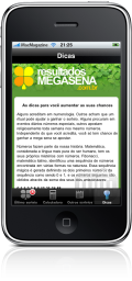 Resultados Megasena 2.0 no iPhone