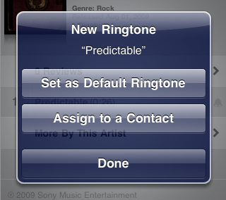 Definindo um ringtone no iPhone