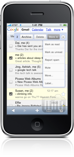 Move no Gmail for mobile do iPhone