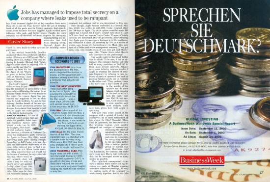 Apple numa revista BusinessWeek de 2000