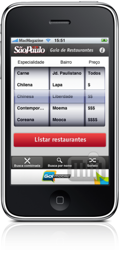 Guia ÉPOCA SP de Restaurantes no iPhone