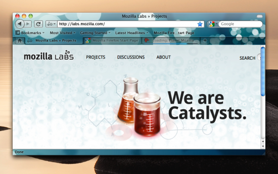 Firefox 3.7 Firefox 3.7 com Persona ativa