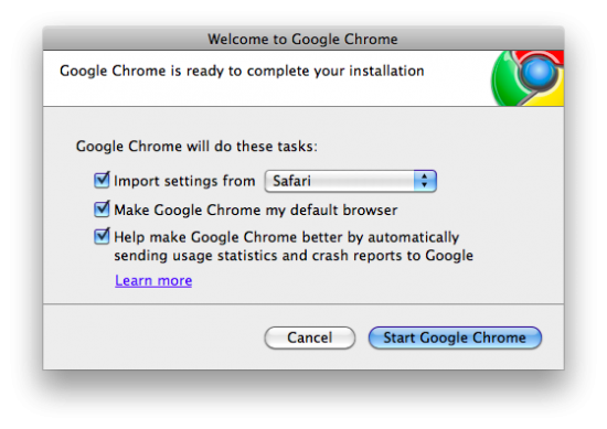 Chrome para Mac (4.0.223.8)