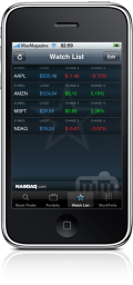 NASDAQ Portfolio Manager no iPhone