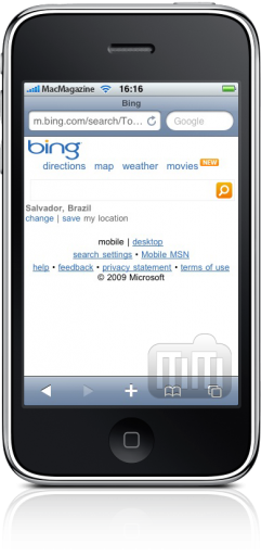 Bing Mobile no iPhone
