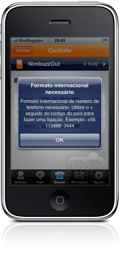 Nimbuzz 1.4 no iPhone