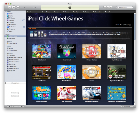 iPod Click Wheel Games - iTunes Store