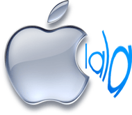 Logos da Apple e Lala