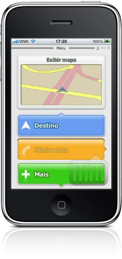 Navigation for Brazil - iGO My way 2009 no iPhone