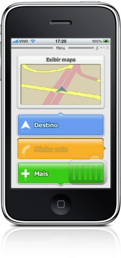 Navigation for Brazil - iGO My way 2009 no iPhone