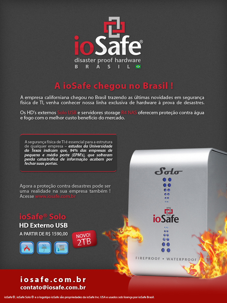 ioSafe chega ao Brasil