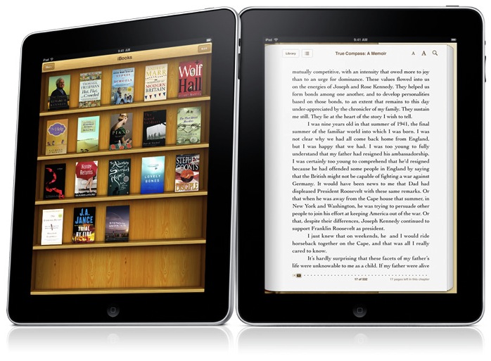iPads em pé - iBooks