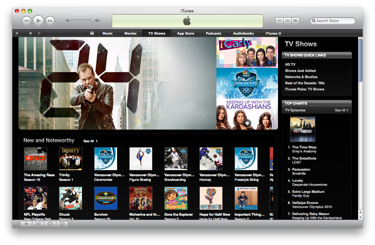 iTunes Store — TV Shows