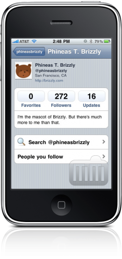 Brizzly for Twitter no iPhone
