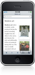 Articles – The Wikipedia App no iPhone