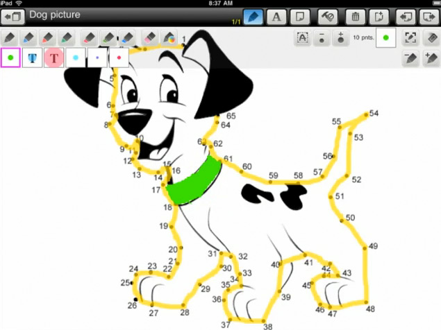 Software de desenho com cachorro para iPad