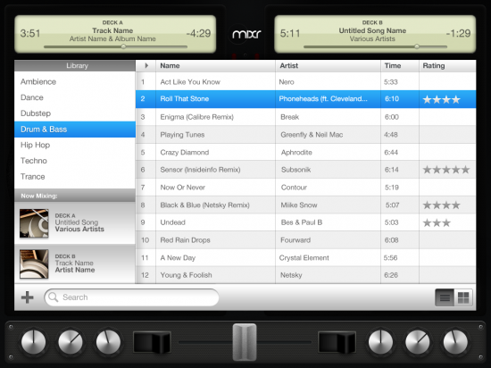 Mixr, DJ para iPad