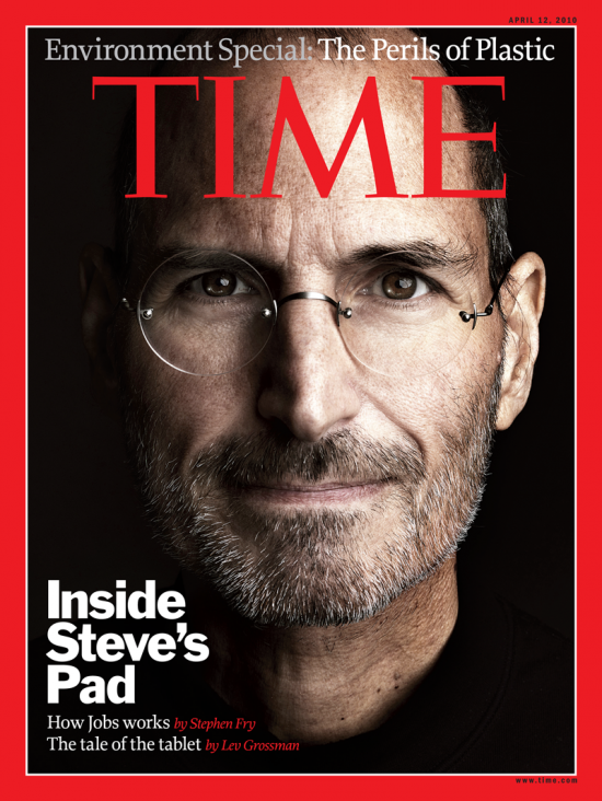 Capa da TIME com Steve Jobs e iPad