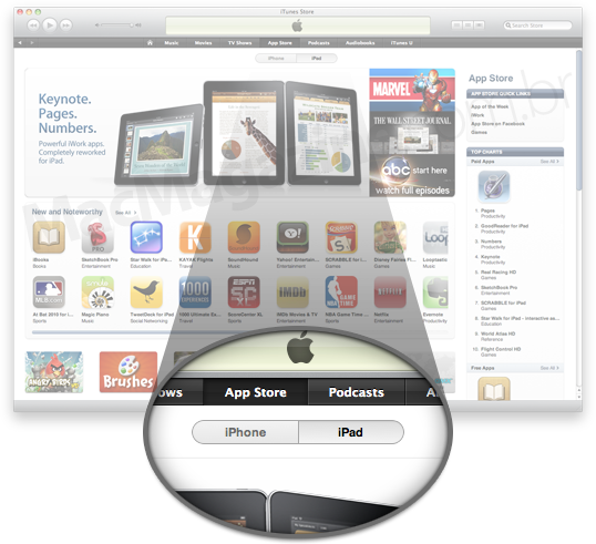 App Store para iPad