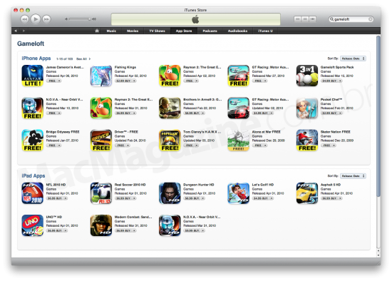 App Store para iPad