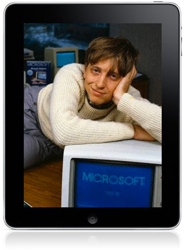 Bill Gates num iPad