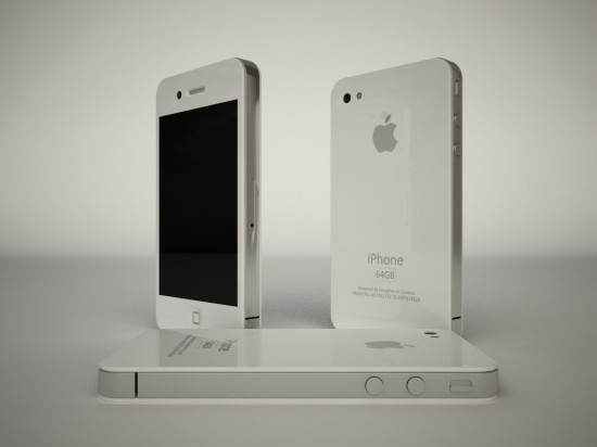 Render de iPhone 4G branco