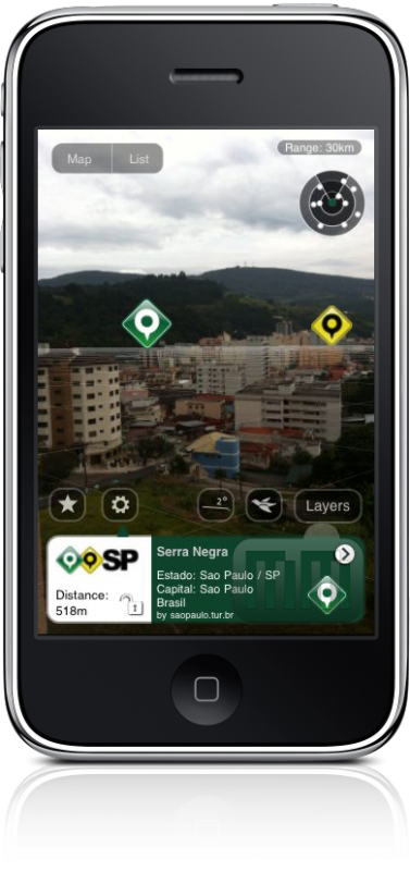 Cidades de São Paulo no Layar para iPhone