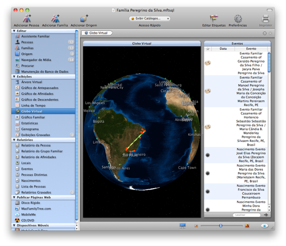 MacFamilyTree no Mac OS X