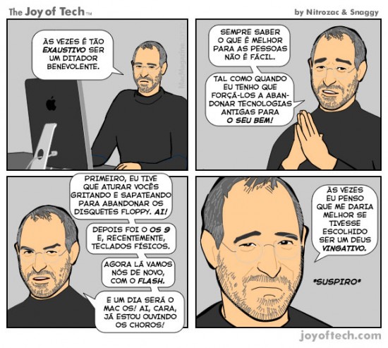 Joy of Tech: Eh exaustivo ser um ditador benevolente