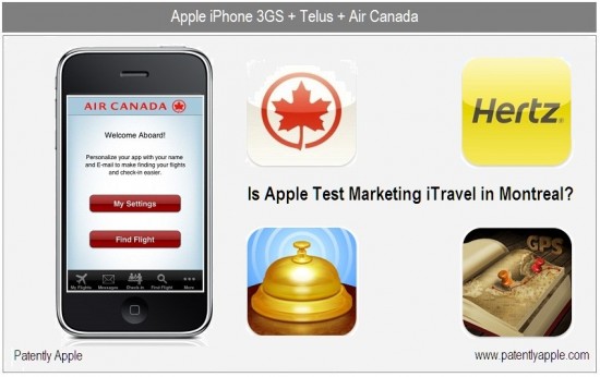 Apple testando iTravel em Montreal?