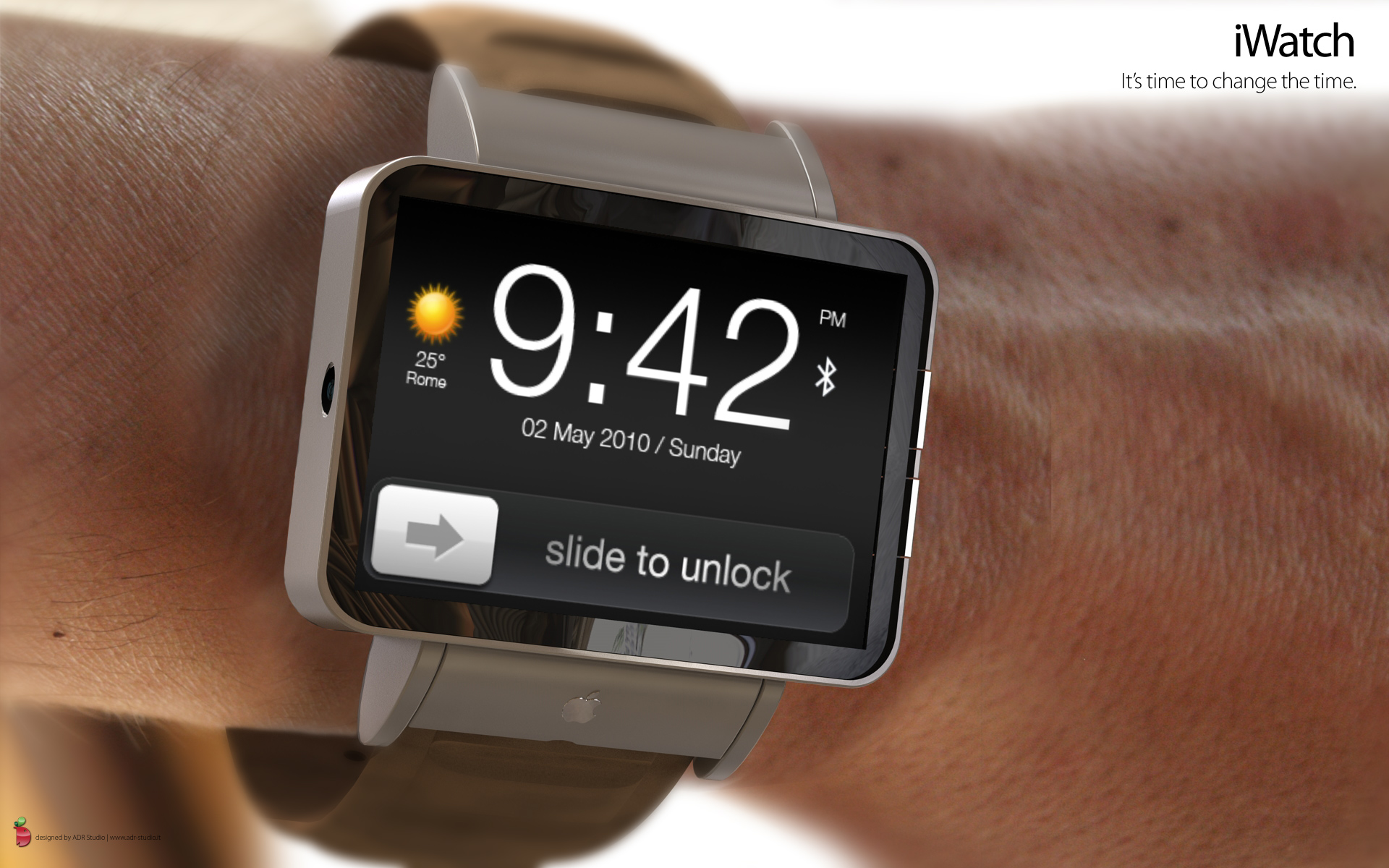 iWatch, mockup de relógio de pulso da Apple