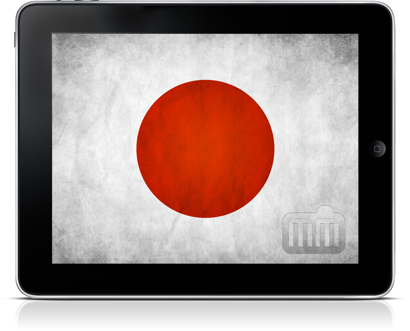 iPad com bandeira do Japão
