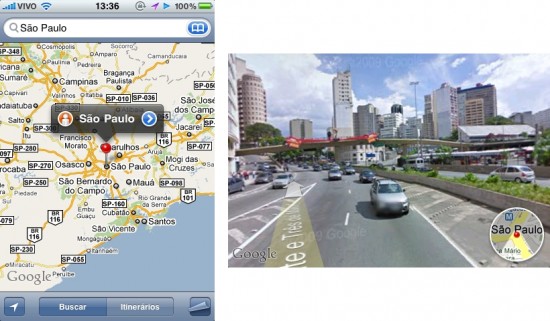 Google Street View Brasil no iPhone