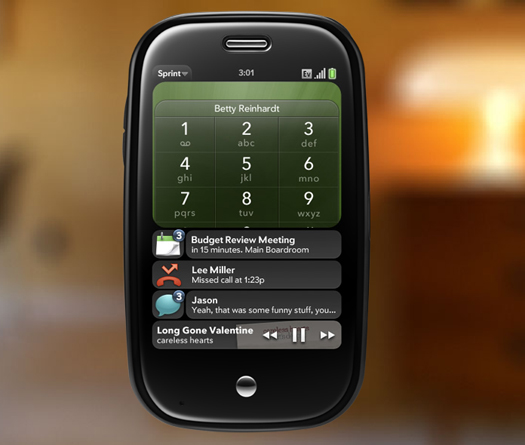 Notificações do Palm Pre (webOS)