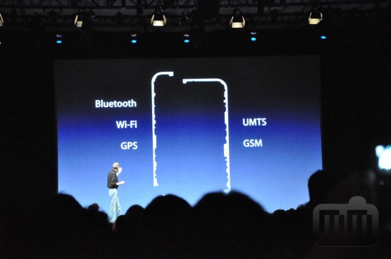 Antenas do iPhone 4, na WWDC 2010