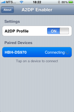 A2DP Enabler para iPhone