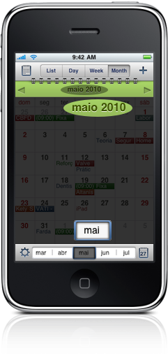 Visualizando datas no Calendars