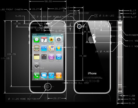 iPhone 4 em CAD