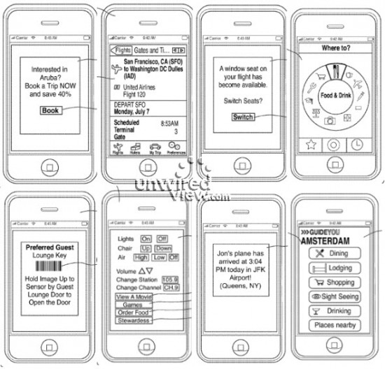 Exemplo de aplicativo simples patenteado pela Apple