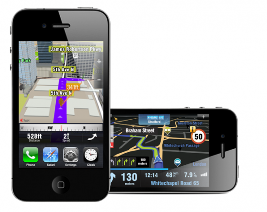 Sygic Mobile Maps no iPhone 4